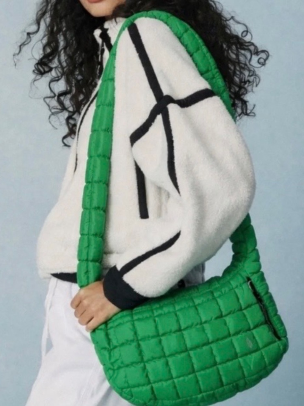 Free People NEW Quilted Baby Carryall Sling Bag